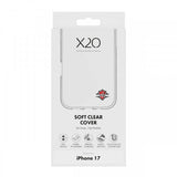 X2O iPhone 17 -kuori Soft Clear Cover Läpinäkyvä