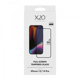 X2O iPhone 14 Pro/iPhone 15 -näytönsuoja, koko näyttö