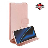 X2O Samsung Galaxy A17 Classic Wallet -kotelo, ruusukulta