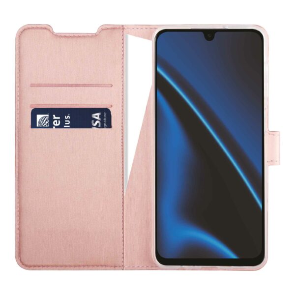 X2O Samsung Galaxy A17 Classic Wallet -kotelo, ruusukulta