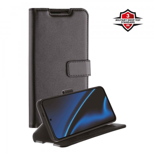 X2O Samsung Galaxy S25 FE Kotelo Classic Wallet Musta