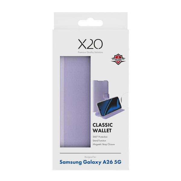 X2O Samsung Galaxy A26 suojakotelo Classic Wallet Laventeli
