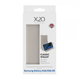 X2O Samsung Galaxy A36/Galaxy A56 Kotelo Classic Wallet Greige