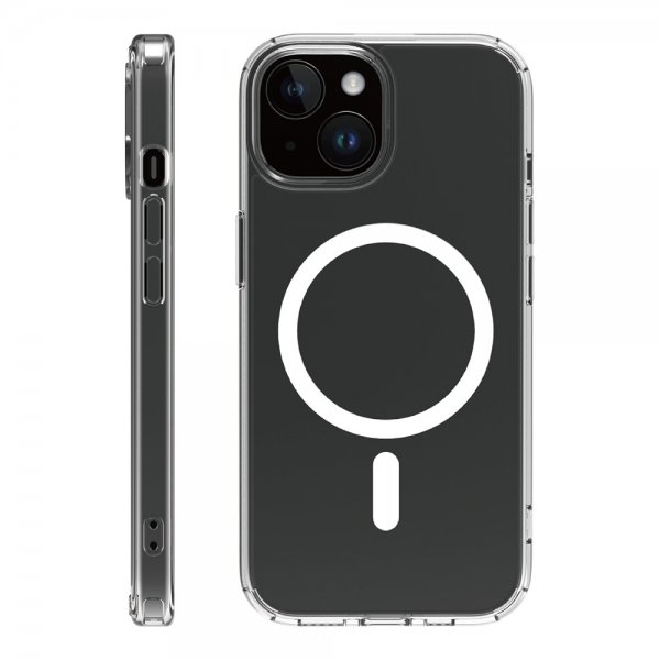 X2O iPhone 13/14/15 Suojakuori Mag Clear Läpinäkyvä