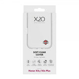 X2O Honor X5c Plus Kuori Pehmeä Läpinäkyvä Suojakuori