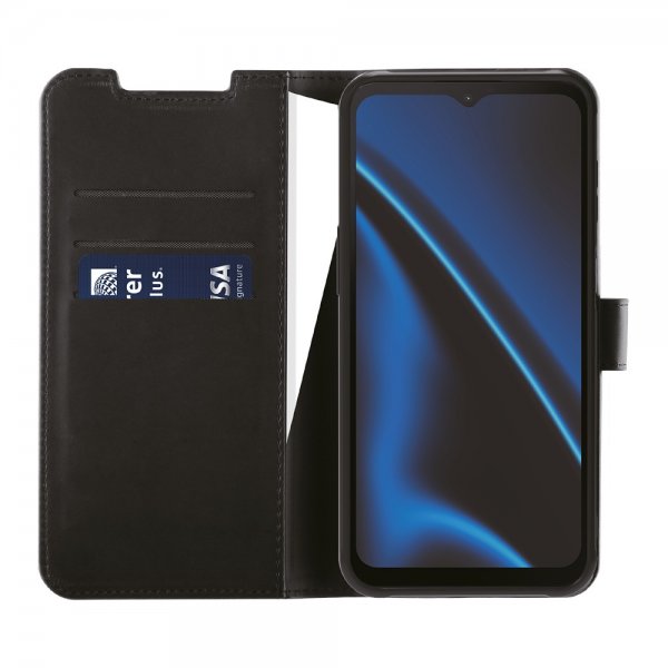 X2O Samsung Galaxy XCover 7 Pro Classic Wallet -suojakotelo, musta