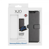 X2O Samsung Galaxy XCover 7 Suojakotelo Classic Wallet Musta