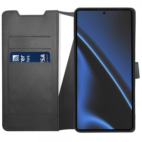 X2O Samsung Galaxy S26 Ultra Kotelo Classic Wallet Musta