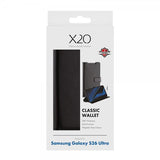 X2O Samsung Galaxy S26 Ultra Kotelo Classic Wallet Musta