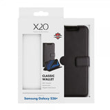 X2O Samsung Galaxy S26 Plus -lompakkokotelo, Classic Wallet, musta