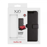 X2O OnePlus 15R Kotelo Classic Wallet Musta