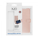 X2O Samsung Galaxy A57 -lompakkokotelo, Classic Wallet, ruusukulta