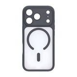 Rvelon iPhone 17 Pro Max -kuoret TPU MagSafe Musta/Läpinäkyvä