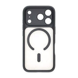 Rvelon iPhone 17 Pro Max -kuoret TPU MagSafe Musta/Läpinäkyvä