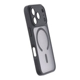 Rvelon iPhone 17 Pro Max -kuoret TPU MagSafe Musta/Läpinäkyvä