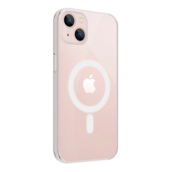 Rvelon iPhone 15 -kuori, MagSafe, TPU, läpinäkyvä