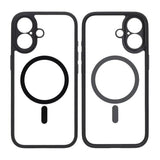 iPhone 17 Kuori Kamerareuna MagSafe Musta Läpinäkyvä