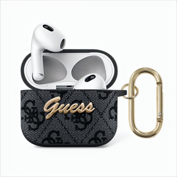 Guess AirPods 3 -kuoret 4G Script, harmaa