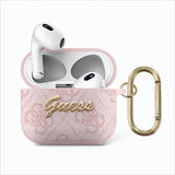 Guess AirPods 3 Kuori 4G Script Vaaleanpunainen