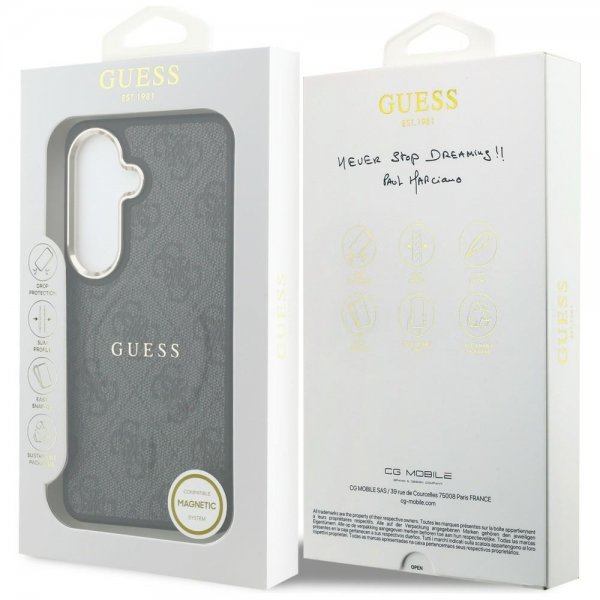 Guess Samsung Galaxy S26 Kuori 4G Embossed MagSafe Musta