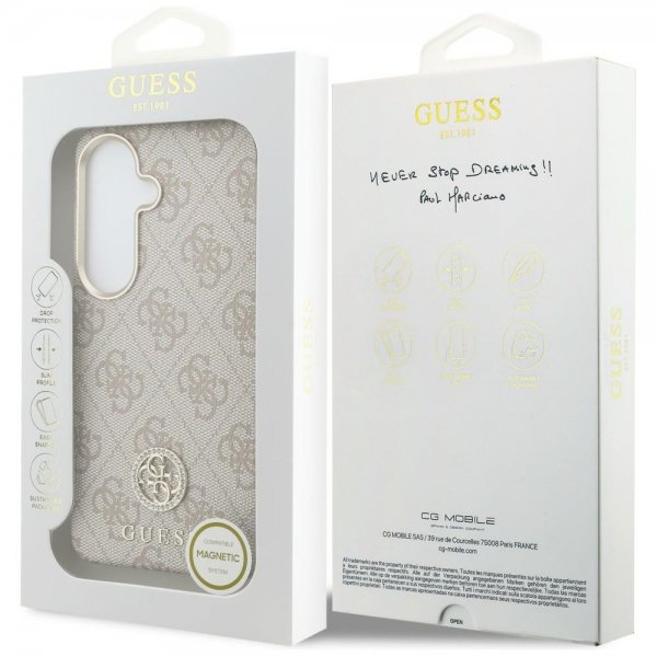 Guess Samsung Galaxy S26 Kuori 4G Round MagSafe Vaaleanpunainen