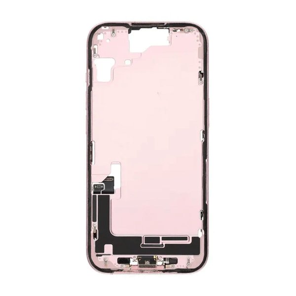 Keskikehys pikkutarvikkeilla iPhone 15:lle - Ruusukulta OEM
