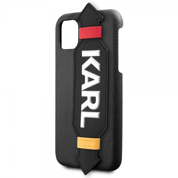 Karl Lagerfeld iPhone 11 Pro Kuori Hihnalla Musta