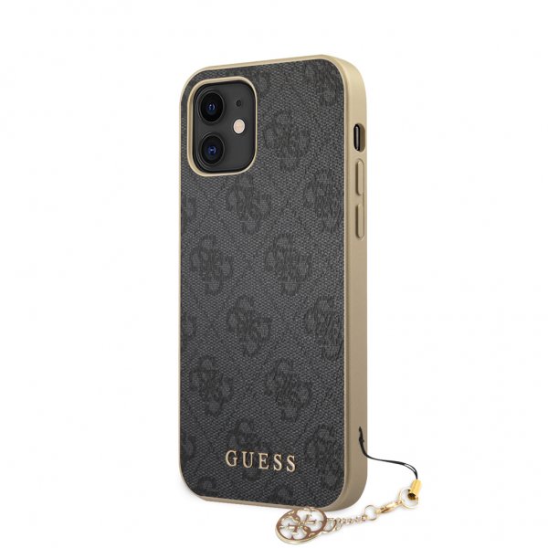 Guess iPhone 12 Mini Kuori 4G Charms Harmaa