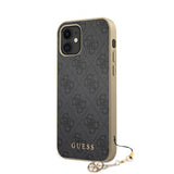 Guess iPhone 12 Mini Kuori 4G Charms Harmaa