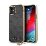 Guess iPhone 12 Mini Kuori 4G Charms Harmaa