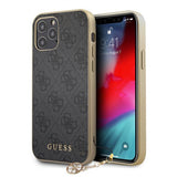 Guess iPhone 12 Pro Max -kuoret 4G Charms, harmaa