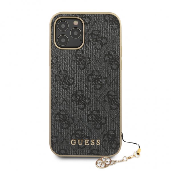 Guess iPhone 12 Pro Max -kuoret 4G Charms, harmaa