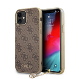 Guess iPhone 12 Mini Kuori 4G Charms Ruskea