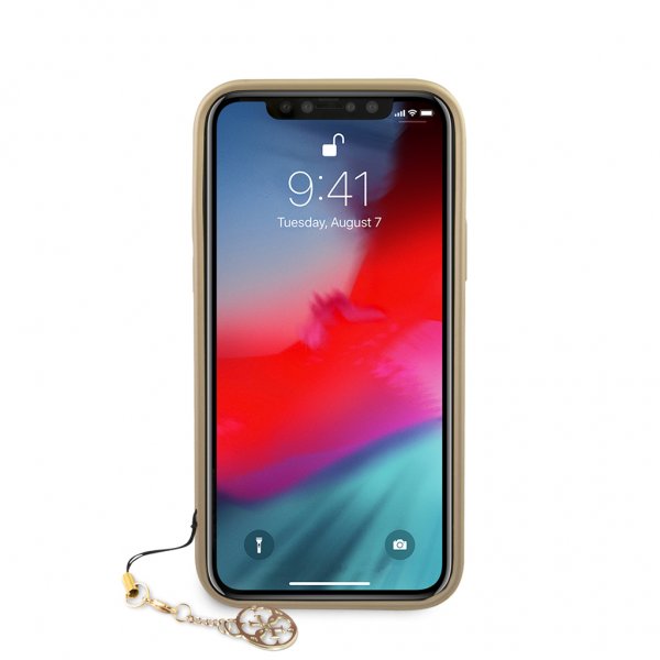 Guess iPhone 12 Mini Kuori 4G Charms Ruskea