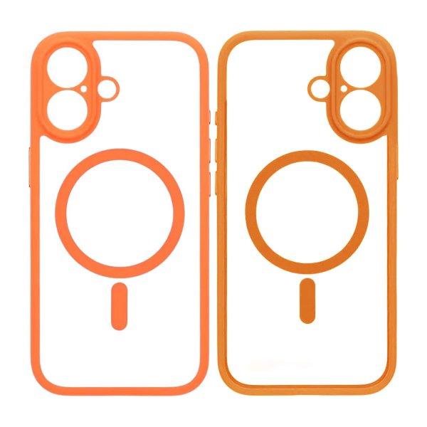 iPhone 17 Kuoret Kamerareunus MagSafe Oranssi Läpinäkyvä