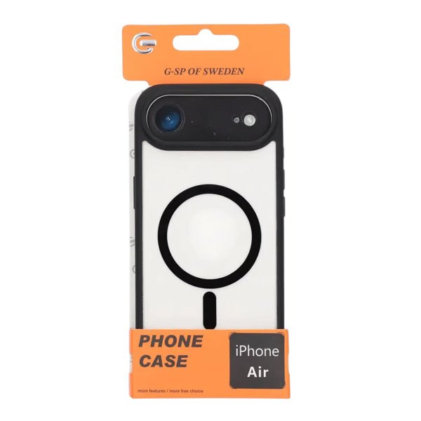 iPhone Air Kuori Kameran Kehys MagSafe Musta Läpinäkyvä
