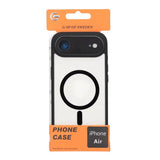 iPhone Air Kuori Kameran Kehys MagSafe Musta Läpinäkyvä