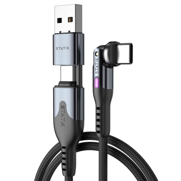 Statik-kaapeli PowerPivot Pro USB-C/USB-C 1m Musta