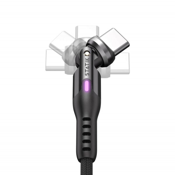 Statik-kaapeli PowerPivot Pro USB-C/USB-C 1m Musta