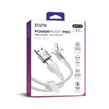 Statik-kaapeli PowerPivot Pro USB-C/USB-C 1m, valkoinen