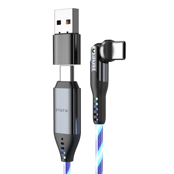 Statik-kaapeli PowerPivot Pro USB-C/USB-C 1 m Globright Blue