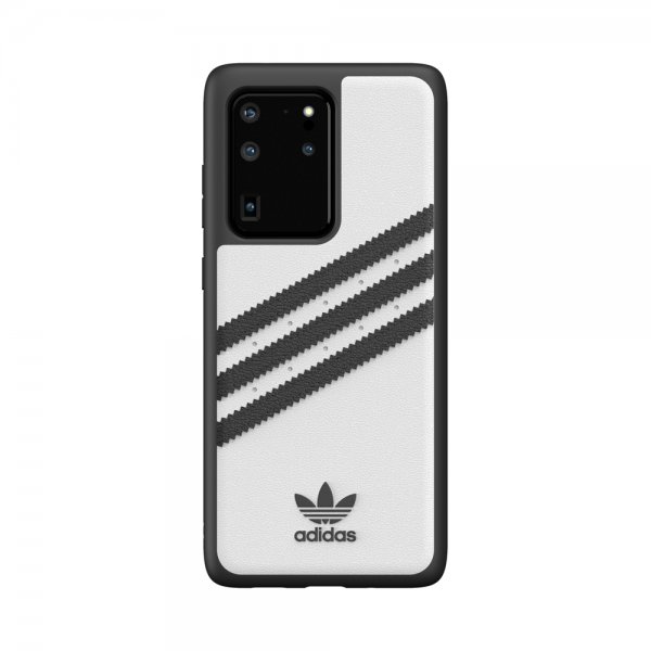 Adidas Samsung Galaxy S20 Ultra -kuori TAI 3 Stripes Snap Case, valkoinen
