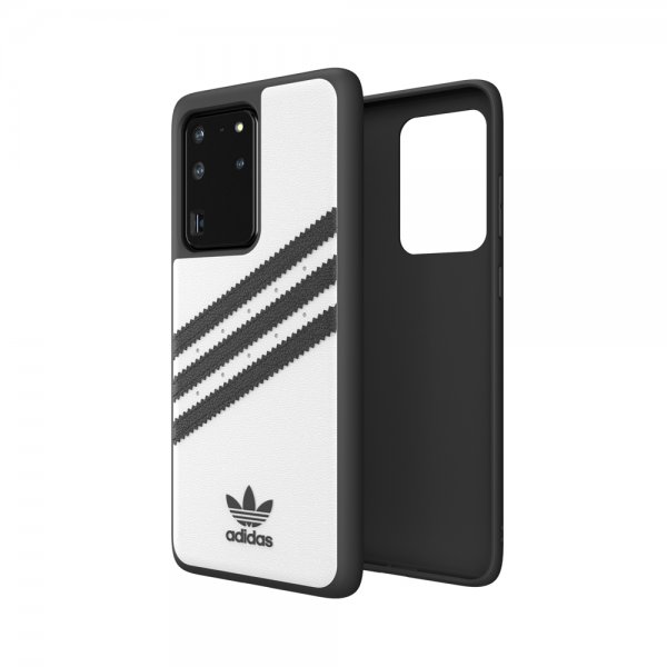 Adidas Samsung Galaxy S20 Ultra -kuori TAI 3 Stripes Snap Case, valkoinen
