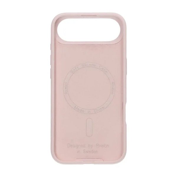 Rvelon iPhone Air -silikonikuori MagSafe, vaaleanpunainen