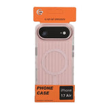 iPhone Air -kuori, aallotettu, MagSafe, vaaleanpunainen