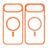 iPhone Air -kuori, kamerareunus MagSafe oranssi läpinäkyvä