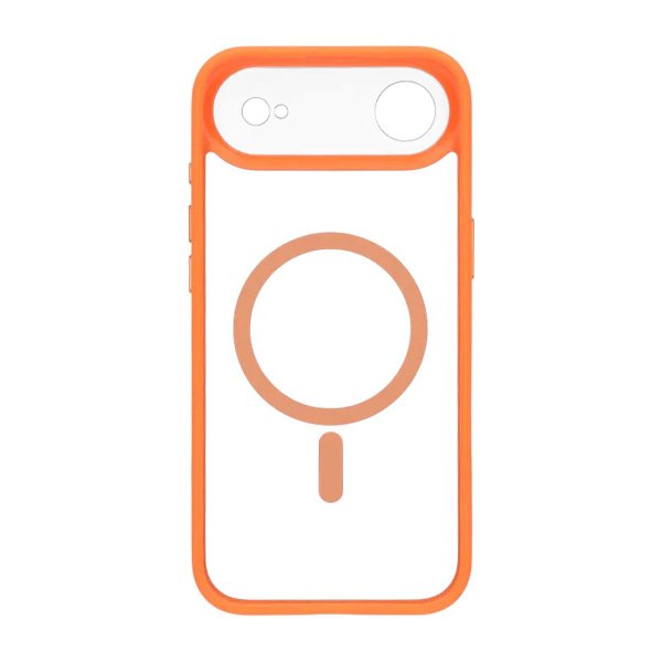 iPhone Air -kuori, kamerareunus MagSafe oranssi läpinäkyvä