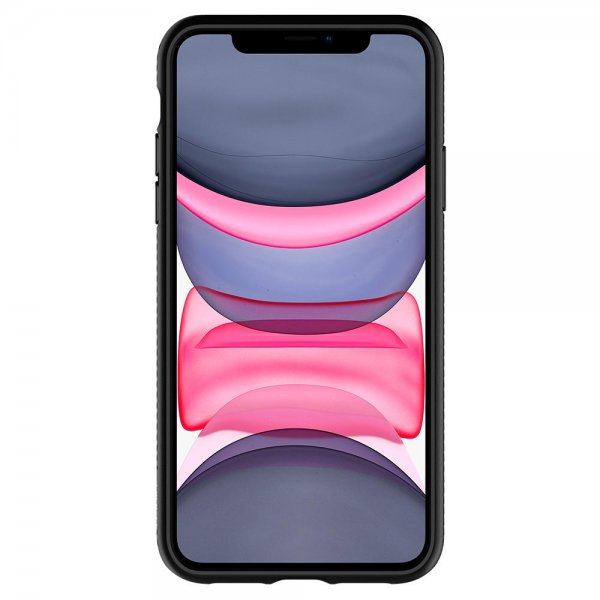 Spigen iPhone 11 -suojakuori Liquid Air Matte Black