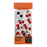iPhone 15 Kuori Kuviollinen MagSafe Kirsikka