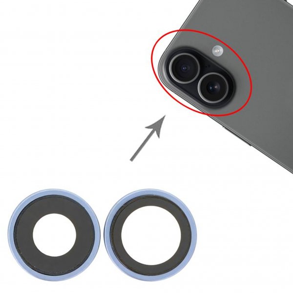 Kameralinssuojus iPhone 17:lle – sininen